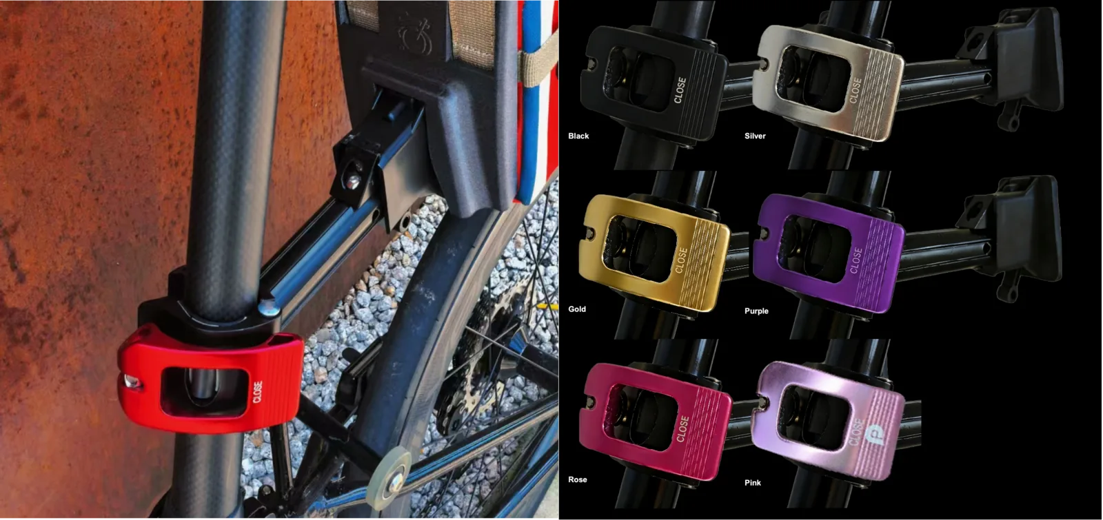 Upgraded large quick-release lever in multiple colors