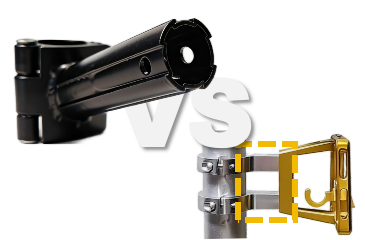 Tubular Seatpost Hugger body versus a flat-plate clamp on the seatpost