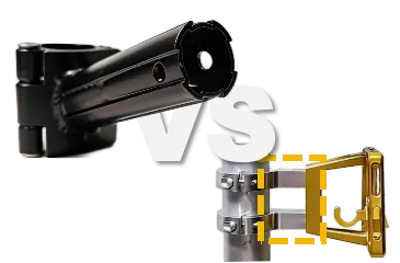 Tubular Seatpost Hugger body versus a flat-plate clamp on the seatpost