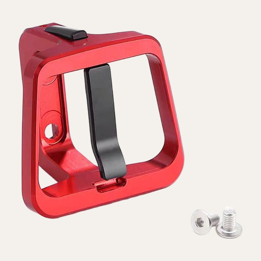 Red anodized carrier block