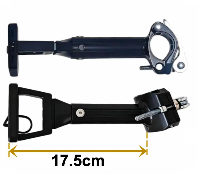 Pro reach diagram, 17.5 cm from bag plate to seatpost clamp